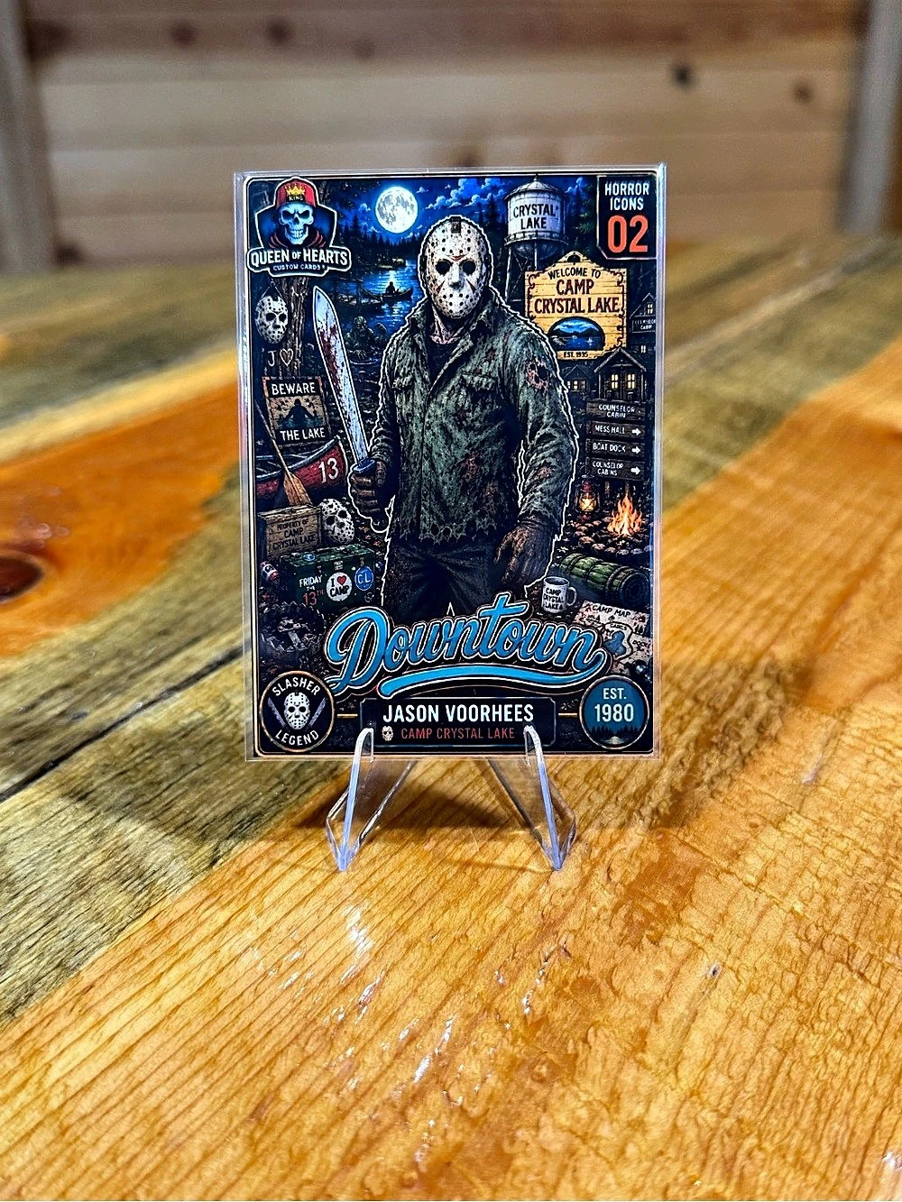 Jason Voorhees Camp Crystal Lake Custom Downtown Horror Card